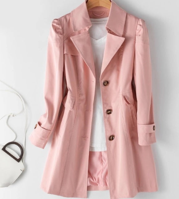 Tamara – Schlanker Damen-Trenchcoat im koreanischen Stil