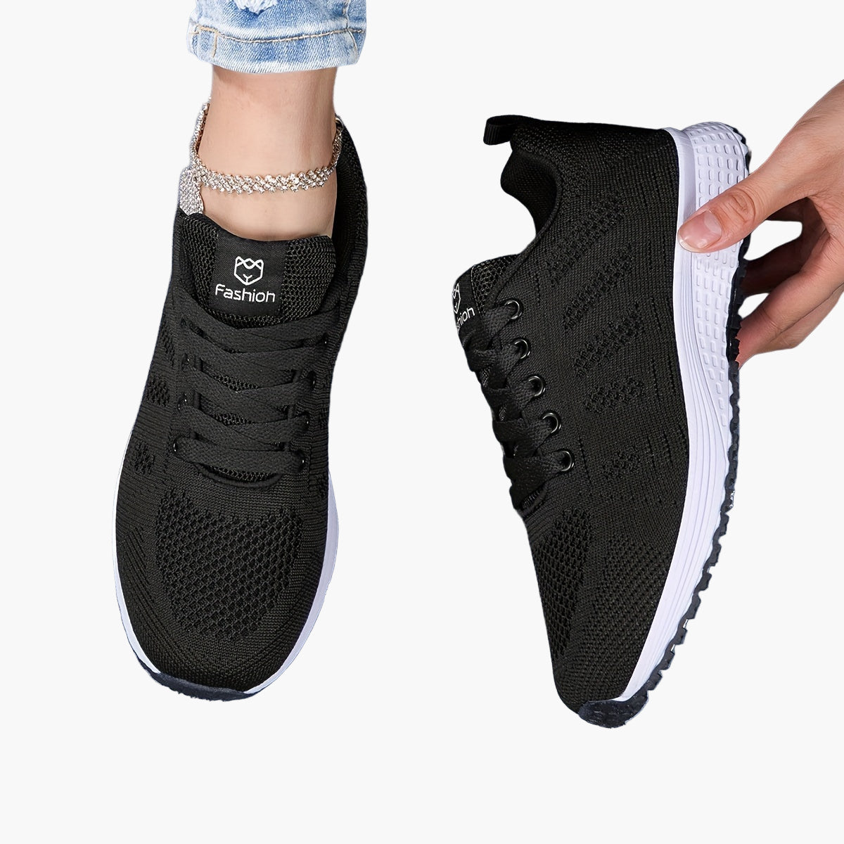 Damen Sportschuhe Leicht Atmungsaktiv Komfort Für Alltag und Fitness