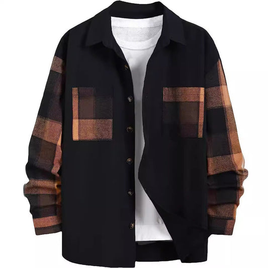 Desmond – Karierte Herrenstrickjacke in Plaid-Design