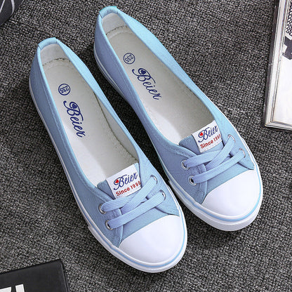 Melissa – Atmungsaktive flache Damenschuhe aus Canvas