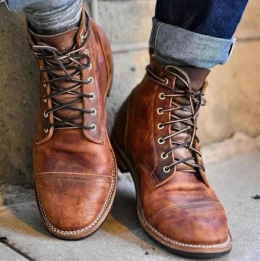 Ken – Vintage Schnürstiefel aus Leder