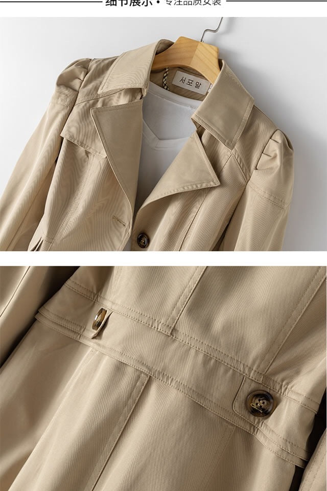 Tamara – Schlanker Damen-Trenchcoat im koreanischen Stil