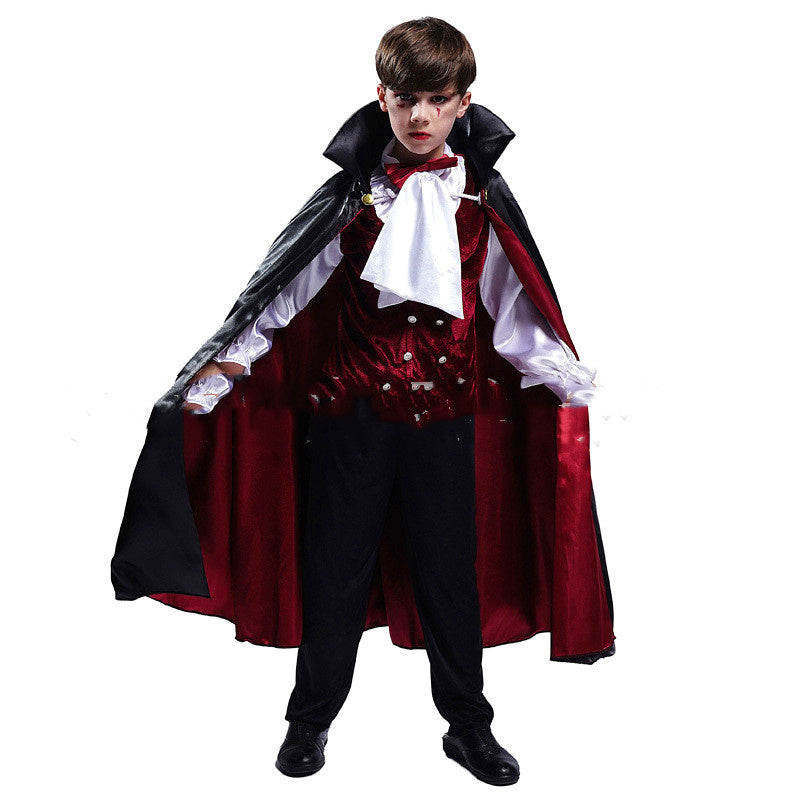 Children's Halloween Vampire Costume – Boys' Outfit for Spooky Parties & Carnival