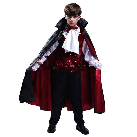 Children's Halloween Vampire Costume – Boys' Outfit for Spooky Parties & Carnival