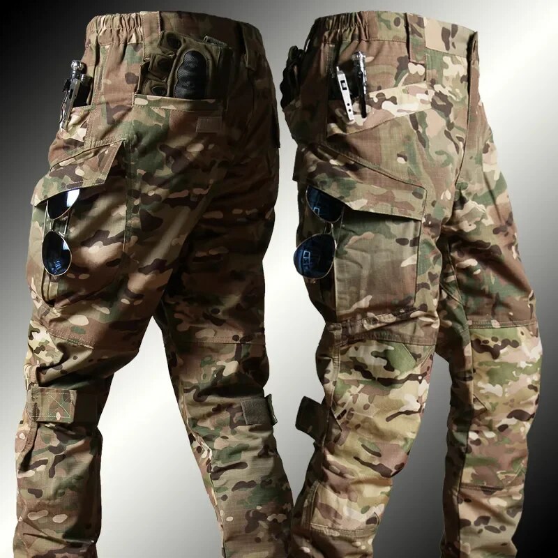 Men's Tactical Combat Suit Military Style Outdoor Set – Combat Shirt & Pants for Airsoft, Survival, Training