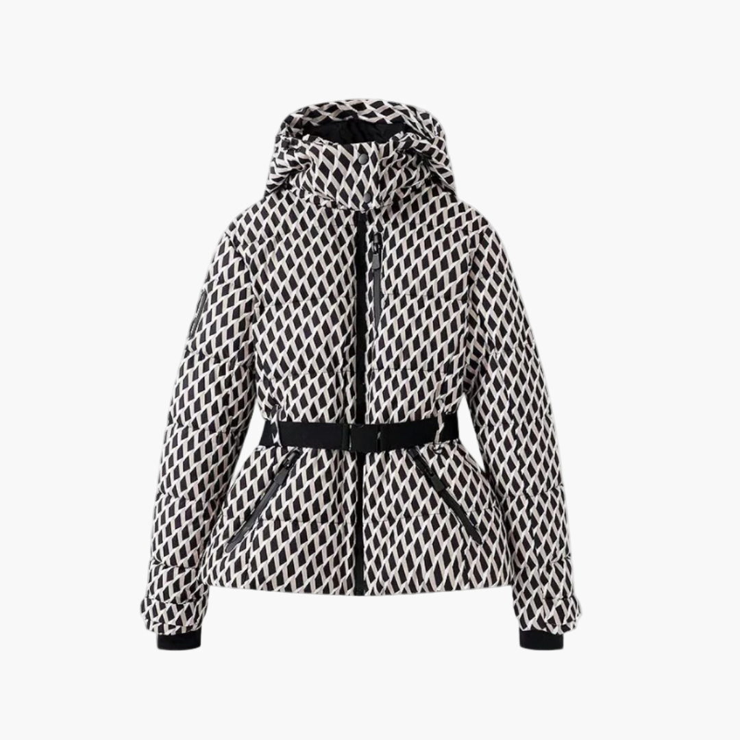 Damen Steppjacke mit Gürtel und Kapuze – Modische Winterjacke für Alltag & Outdoor