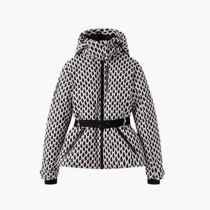 Damen Steppjacke mit Gürtel und Kapuze – Modische Winterjacke für Alltag & Outdoor