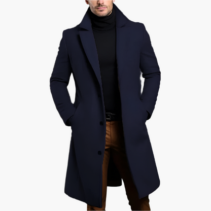 Men's Classic Wool Coat – Elegant Business & Casual Winter Coat