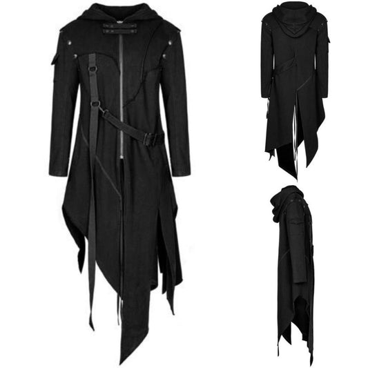 Men's Halloween Coat – Gothic Vintage Costume for Halloween Parties & Cosplay