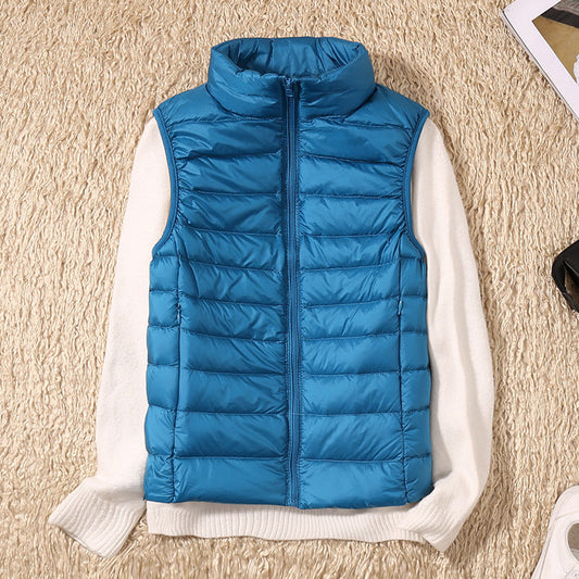 Damen Steppweste Leicht Daunenweste Modern Outdoor Alltag