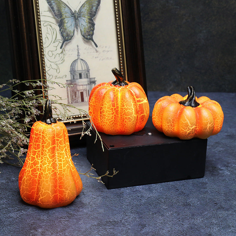 Halloween LED Pumpkin Decoration – Glowing Pumpkin Lantern for Atmospheric Halloween Ambiance