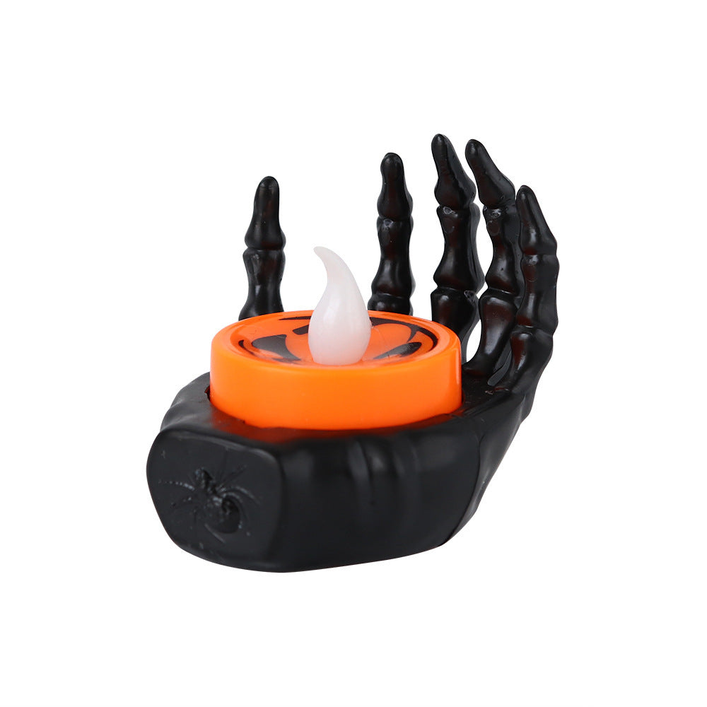 Halloween LED tealight skeleton hand decoration – creepy table decoration for Halloween parties