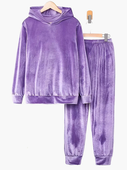 Women's casual home suit set with hoodie and jogging pants – comfortable lounge and casual style