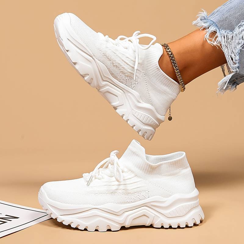 Damen Chunky Sneaker mit Memory-Schaum – Sportlicher Freizeitschuh mit Komfortsohle