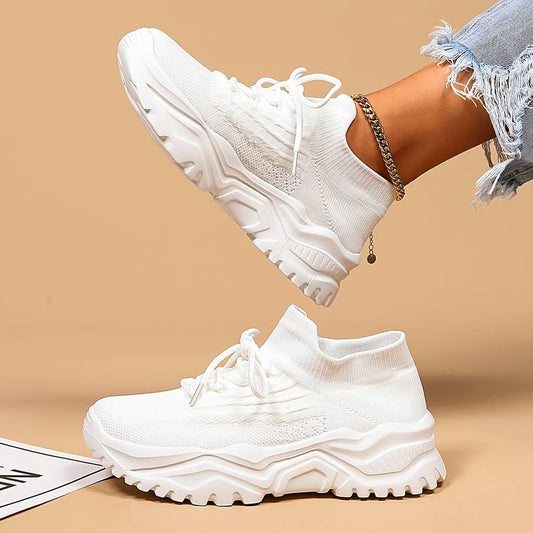 Damen Chunky Sneaker mit Memory-Schaum – Sportlicher Freizeitschuh mit Komfortsohle