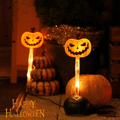 Halloween decoration LED ghost string lights for outdoors – funny cartoon ghosts for party & garden