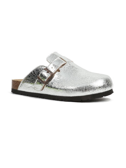 Sophie – Französische Retro Halbschuhe mit geschlossenem Zehenbereich aus veganem Leder