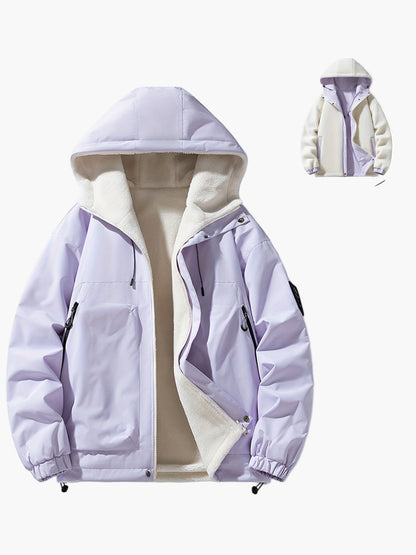 Herren Winterjacke mit Kapuze – Casual Streetwear Outdoorjacke