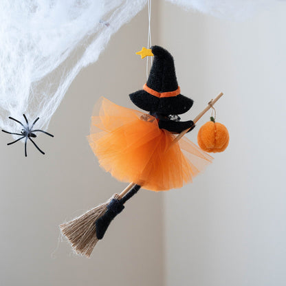 Halloween decoration hanging witch dolls for children – European style, perfect for Halloween party & haunted house