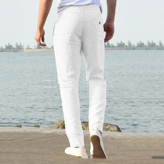Herren Freizeithose mit Elastikbund – Lässig, Komfortabel, Perfekt für Alltag & Strand