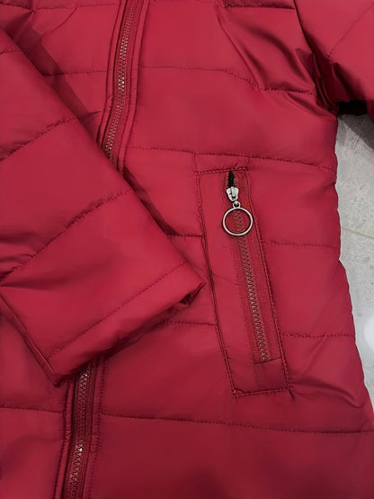 Women's quilted coat with hood – warm winter coat for everyday and leisure use