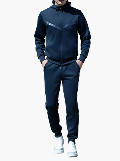 Men's Sports Tracksuit Set with Hoodie – Casual & Fitness Jogging Suit