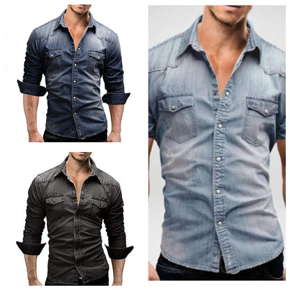 Kenny – Langes Herrenhemd in lässigem Slim Fit