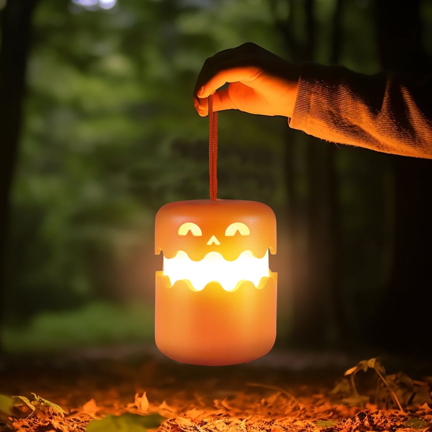 Halloween LED decorative lights – spooky pumpkin lanterns for party & home