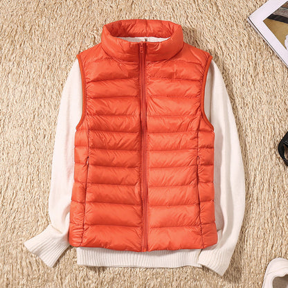 Damen Steppweste Leicht Daunenweste Modern Outdoor Alltag