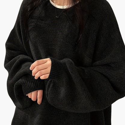 Damen Oversize Pullover Lässig Komfortable Freizeitmode