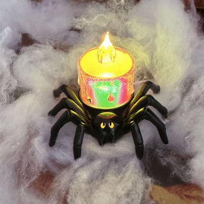 Halloween spider candle lamp for spooky decorations and parties