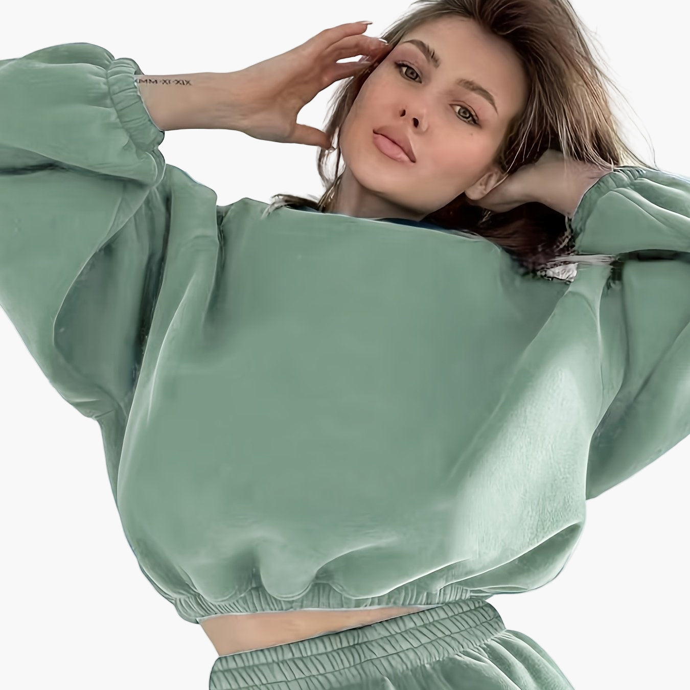 Women's Casual Two-Piece Set – Elegant Wide-Cut Sweater and Pants, Perfect for Everyday and Relaxation