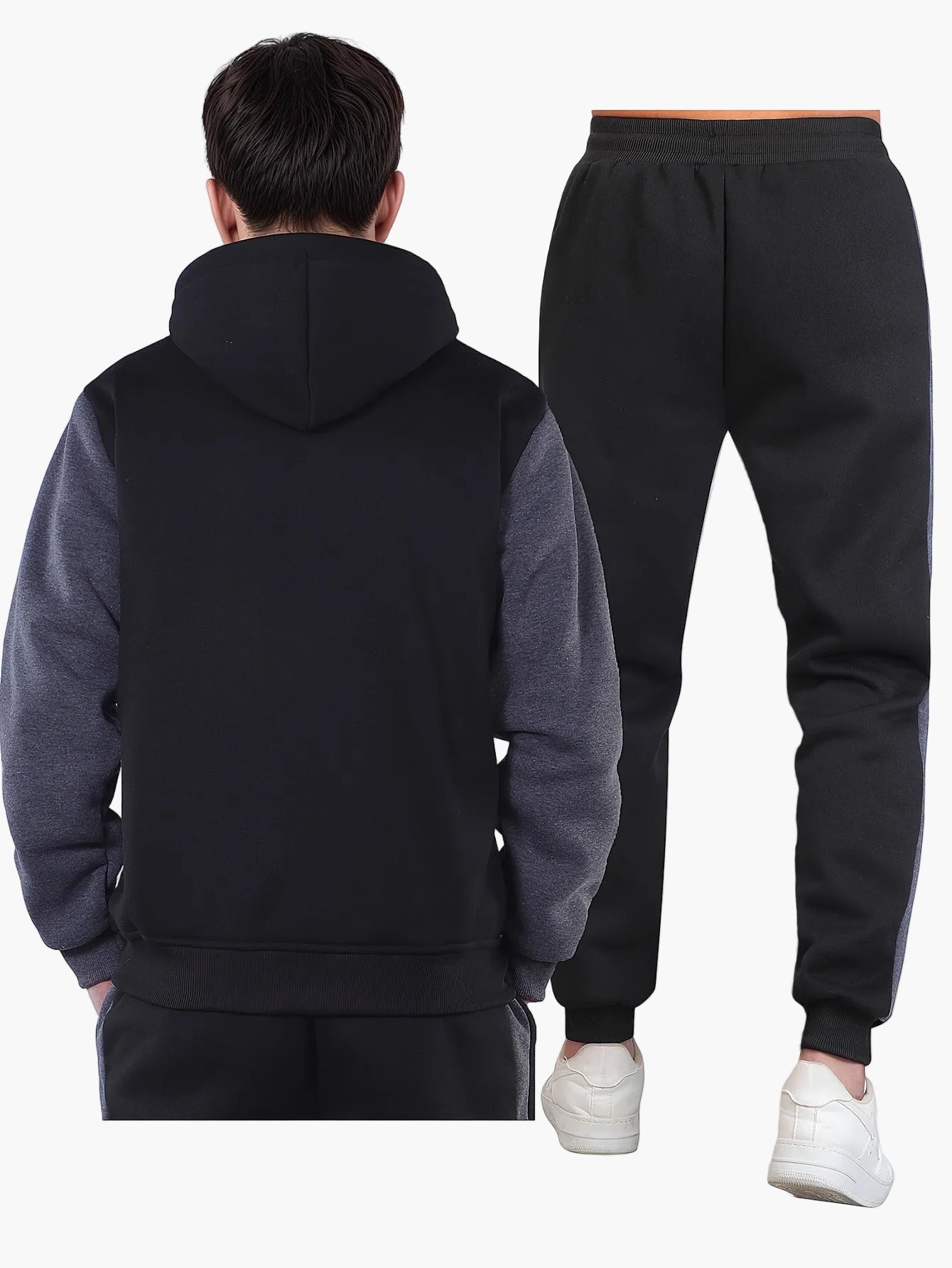 Men's Tracksuit Set – Casual Sports Hoodie & Jogging Pants – Comfortable Look for Everyday and Fitness