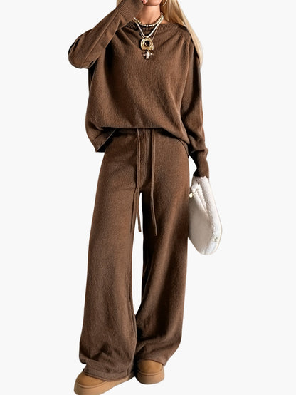 Women's Loungewear Set – Comfortable Casual Two-Piece for Autumn & Winter, Casual Style