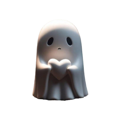 Halloween decoration figure ghost with middle finger – funny resin figure for spooky parties & decoration
