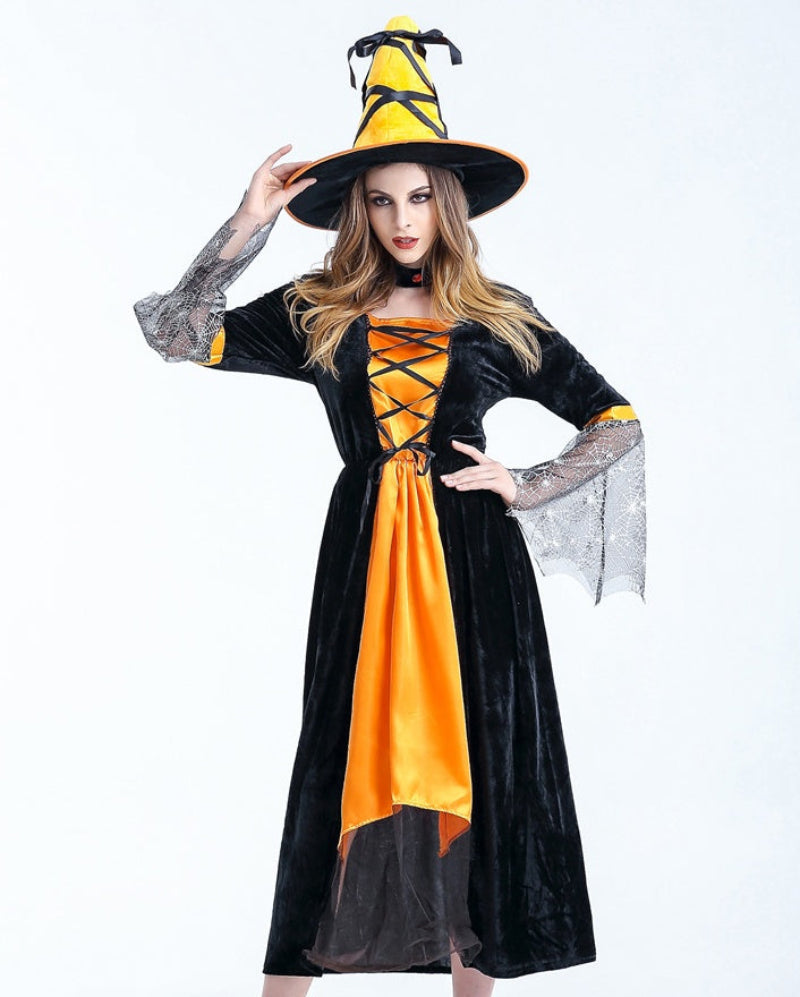 Women's Halloween Witch Costume Set – Enchanting Outfit for Halloween Parties & Spooky Nights