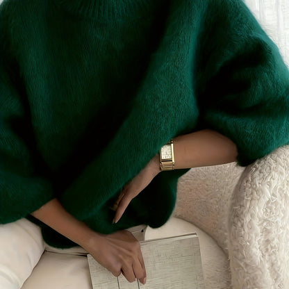 Damen Pullover Elegant Lockerer Schnitt Herbst Winter Stil