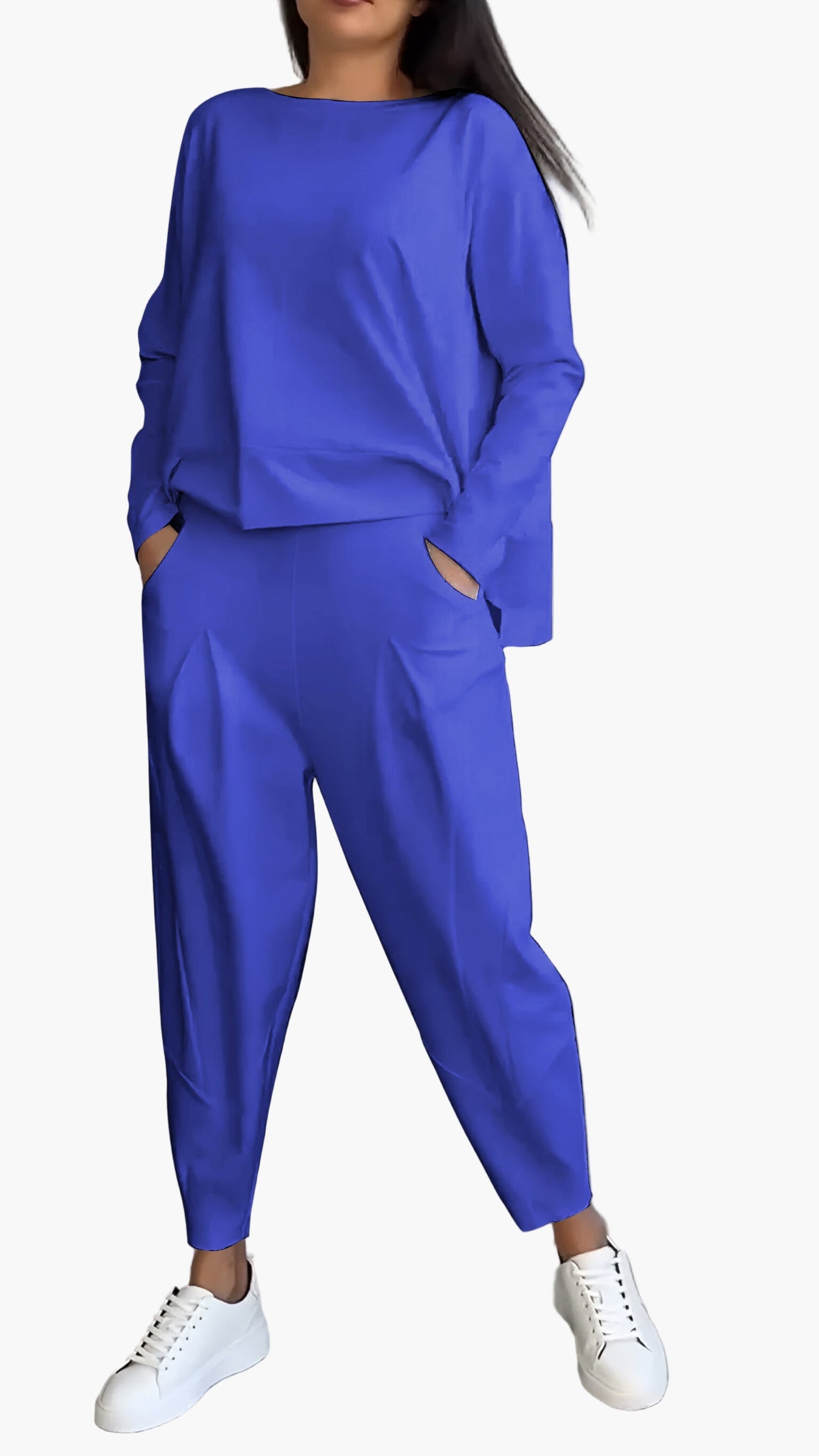 Damen Zweiteiler Cozy Lounge Set – Modischer Freizeitanzug für Zuhause & Alltag