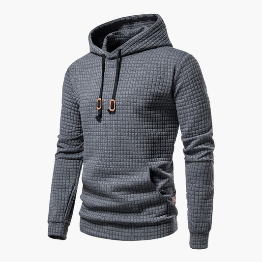 Herren Kapuzenpullover Kariert – Moderner Freizeit Hoodie mit Komfort und Stil