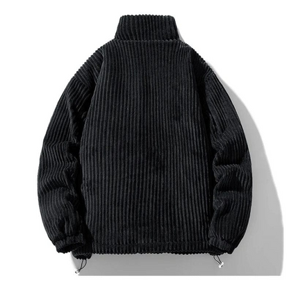 Men's Corduroy Jacket – Warm Stand Collar Casual Jacket for Autumn & Winter