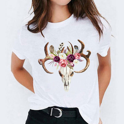 Alice – Süßes T-Shirt mit Cartoon-Druck
