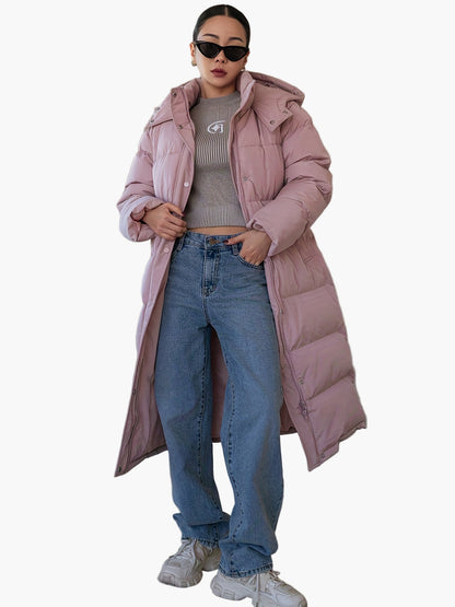 Women's Winter Quilted Coat Long Elegant Urban Style