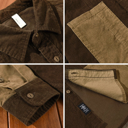 Bryan – Casual men's corduroy shirt