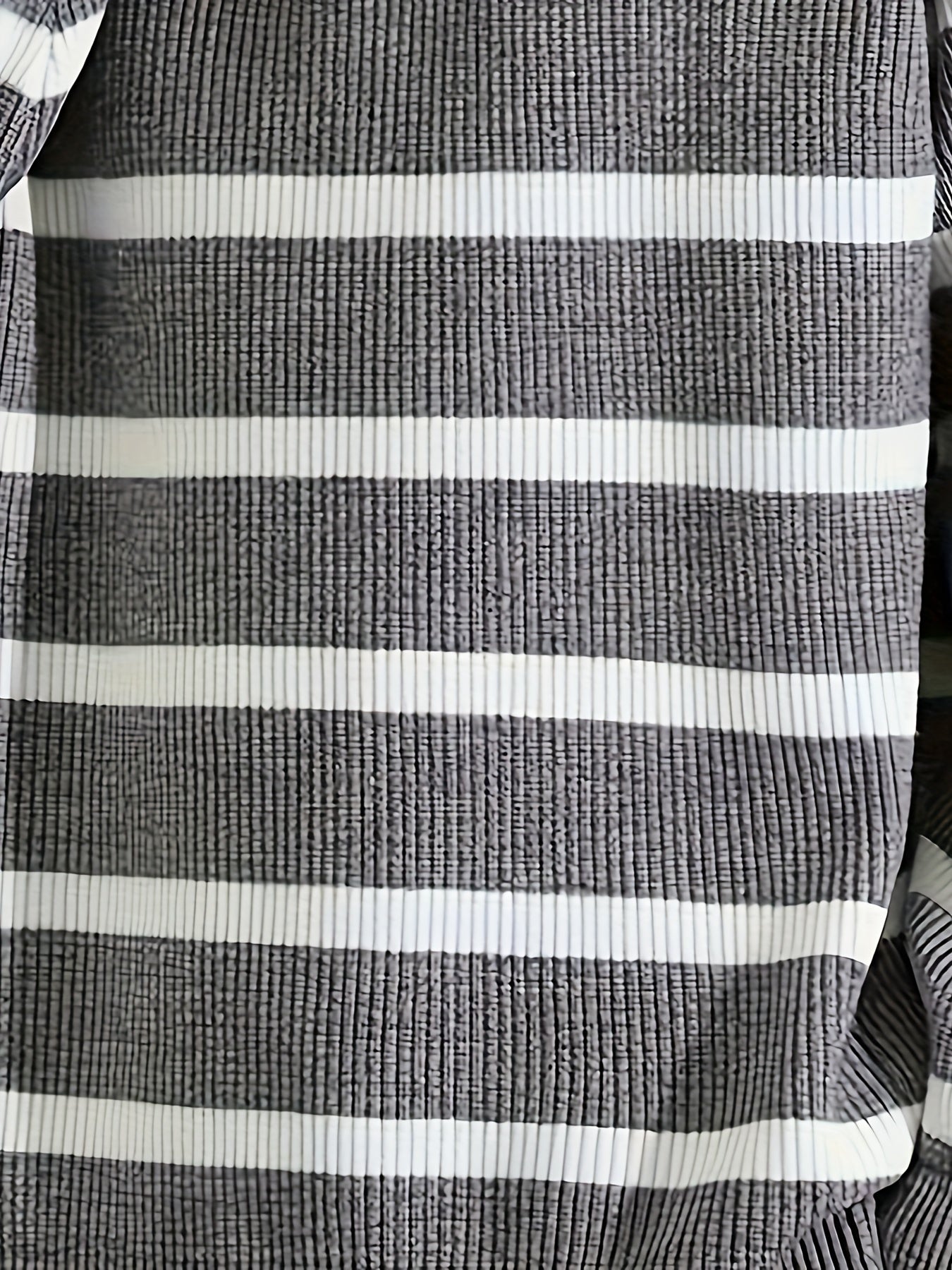 Herren Strickpullover mit Reißverschluss, gestreifter Casual Look für Herbst und Winter