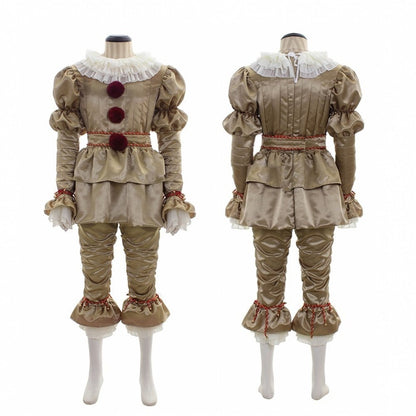 Halloween Pennywise Clown Costume for Adults – Creepy Party Outfit