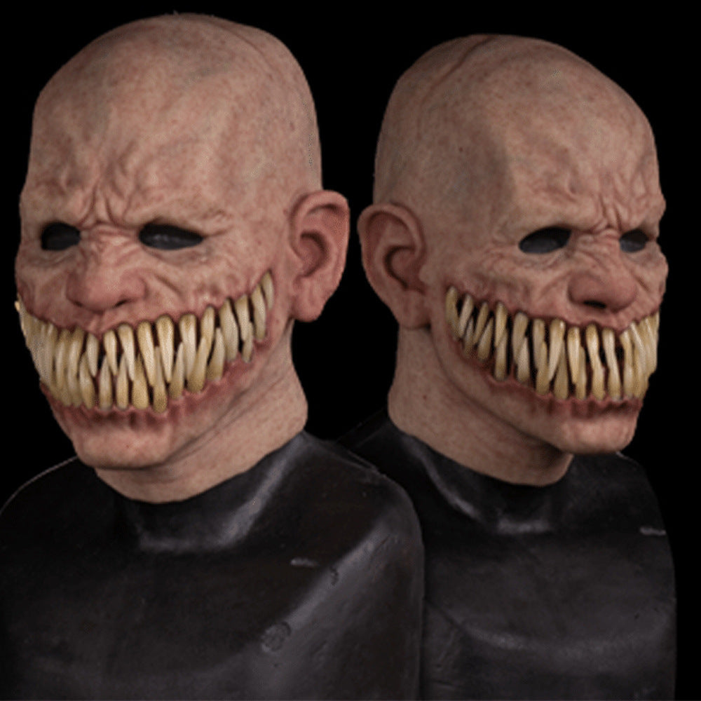 Halloween latex horror mask for adults – creepy horror costume mask for party & decoration