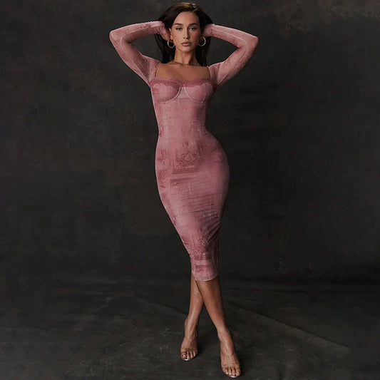 Francesca – Elegantes Rosa Kleid für Damen