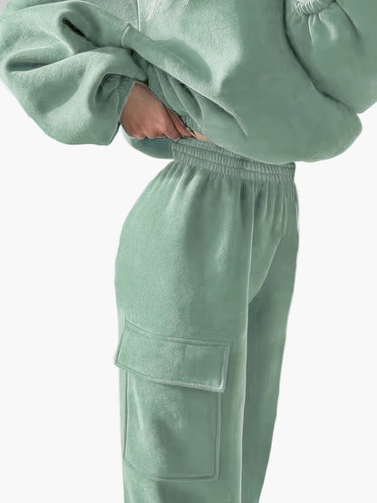 Women's Casual Two-Piece Set – Elegant Wide-Cut Sweater and Pants, Perfect for Everyday and Relaxation