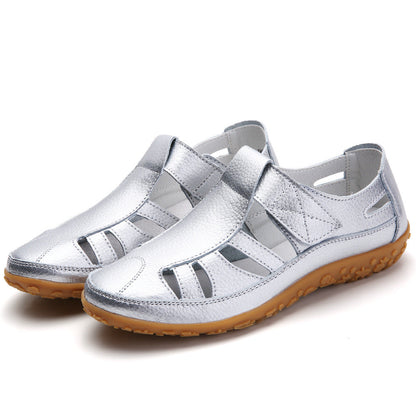 Zoe – Handgemachte Retro Weiche Sohle Velcro Freizeit Schuhe für Damen