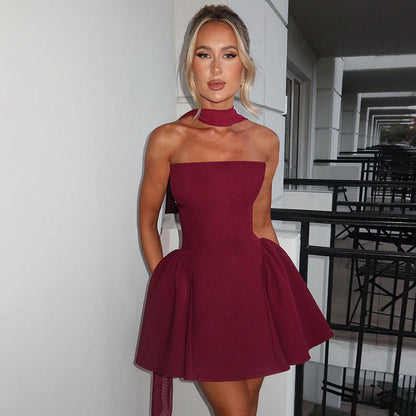 Catherine – Sexy Tube Top Kleid mit Rückenreißverschluss für Partykleidung